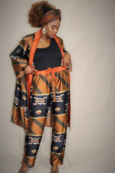 African Print - Crazy Sexy Cool Kimono Pant set