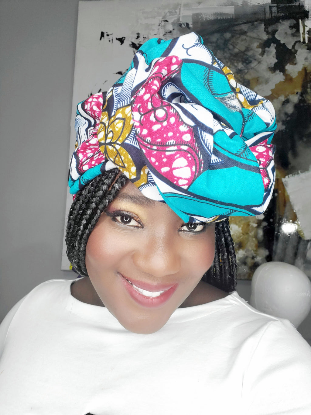 African print Pre-tied headwraps