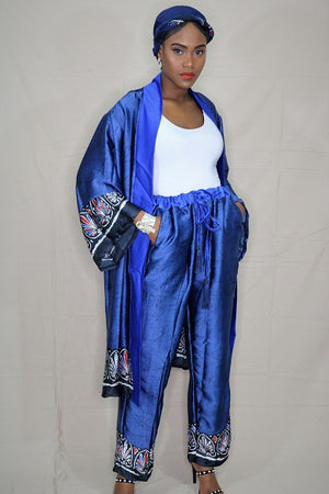African Print - Crazy Sexy Cool Kimono Pant set Chic In Prints African Print - Crazy Sexy Cool Kimono Pant set Chic In Prints