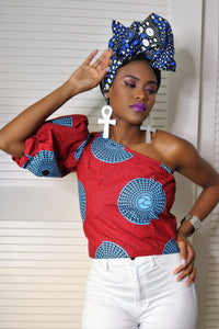 African Print - Yemisi one shoulder top