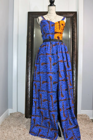 African Print Maxi dress - Rola