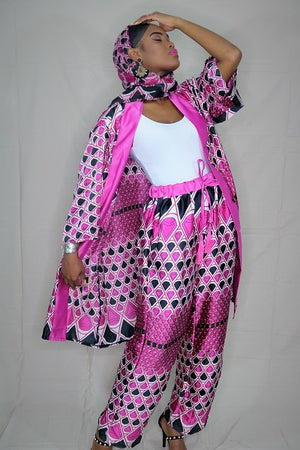 African Print - Crazy Sexy Cool Kimono Pant set Chic In Prints African Print - Crazy Sexy Cool Kimono Pant set Chic In Prints